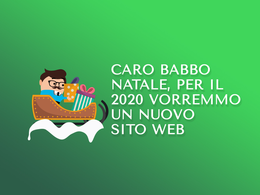 Il sito web, Babbo Natale, lo vorremmo nuovo